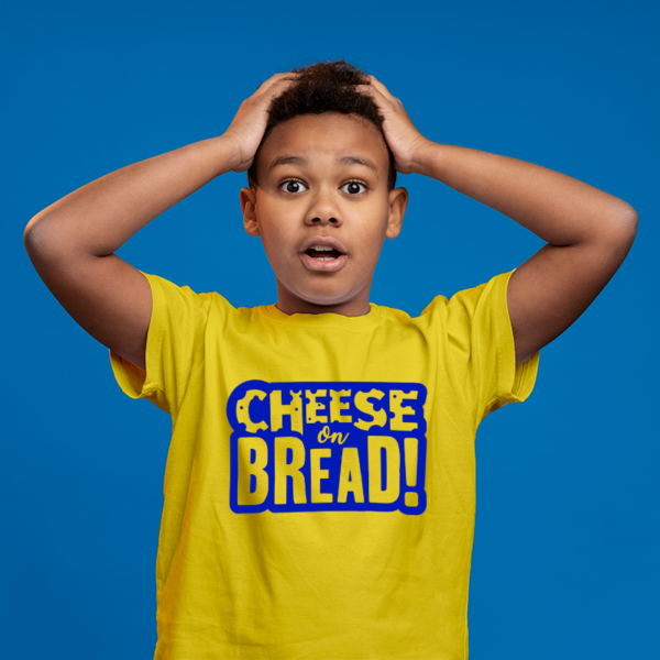 Cheese on Bread Boys Tshirt yellow