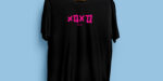 XOXO apparel Black Shirt Pink Print