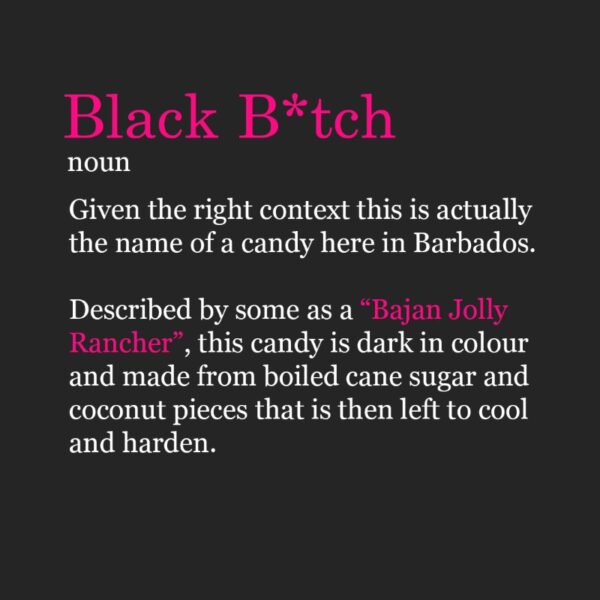 Black Bitch Poster Barbados-apparel