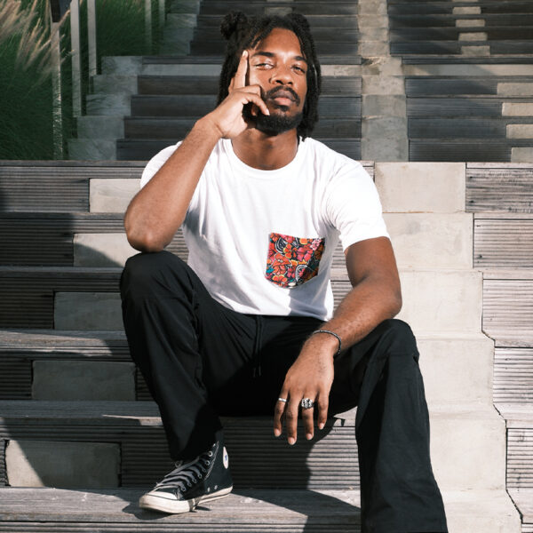 male in paradise pocket tee