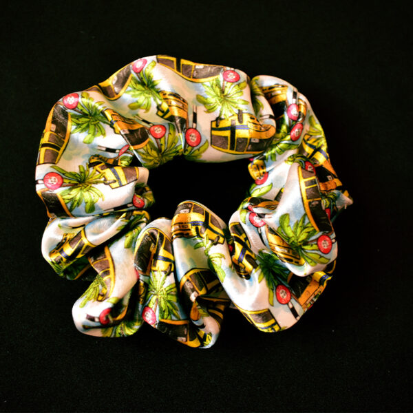 minibus4 print barbados scrunchie