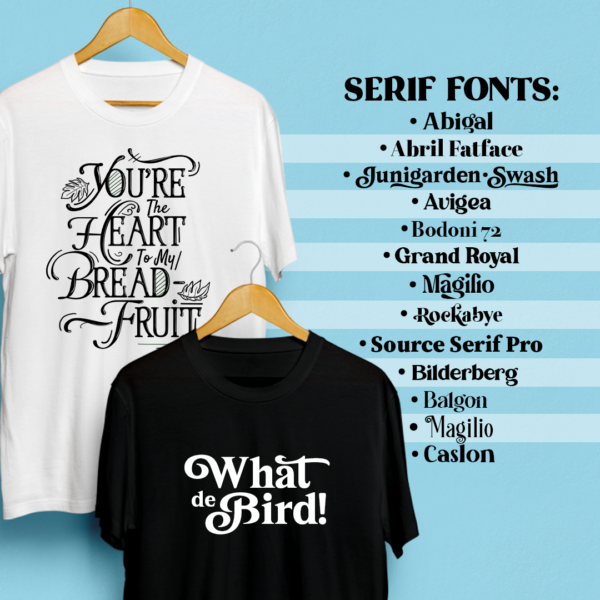 own way serif font custom image