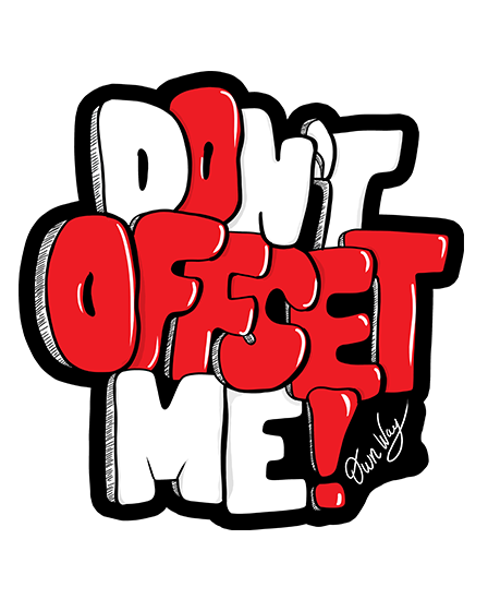 dont offset me apparel print