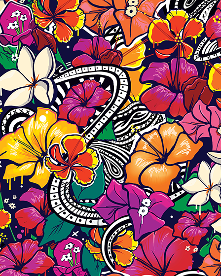 floral pattern apparel print