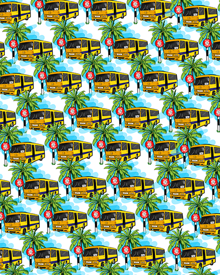 seats & moving pattern print