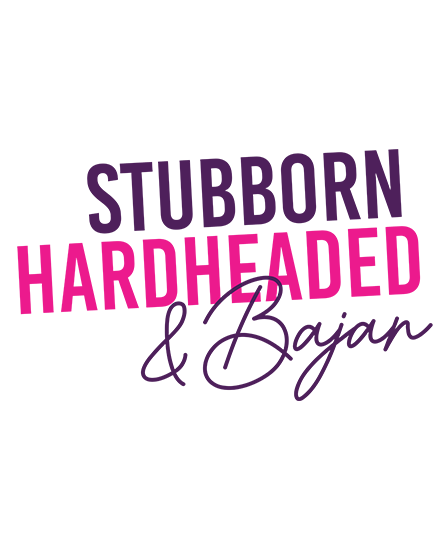 stubborn hardheaded & bajan apparel print